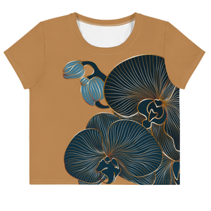 Blue Orchid (Bronze Nude) Crop Tee
