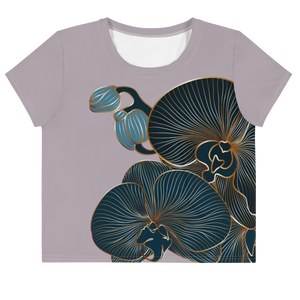 Blue Orchid (Lily) Crop Tee