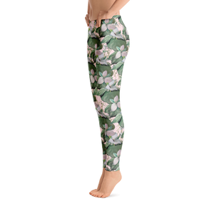 White Trillium Leggings (Pale Pink)