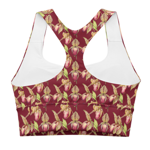 Rothschild Orchid Longline Sports Bra (Burgundy)