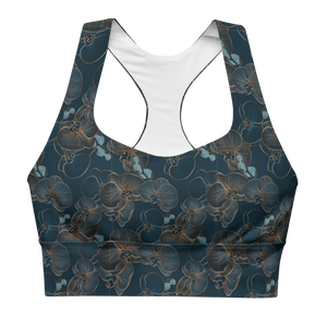 Blue Orchid Longline Sports Bra