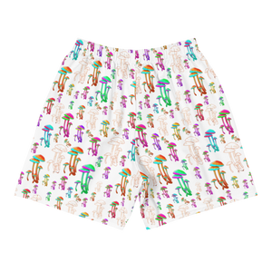 Fungus Among Us (White) Men's Athletic Long Shorts