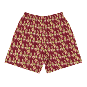 Rothschild Orchid Men's Athletic Long Shorts (Burgundy)