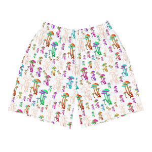 Fungus Among Us (White) Men's Athletic Long Shorts