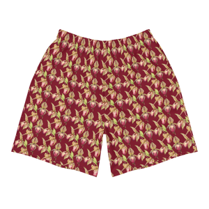 Rothschild Orchid Men's Athletic Long Shorts (Burgundy)