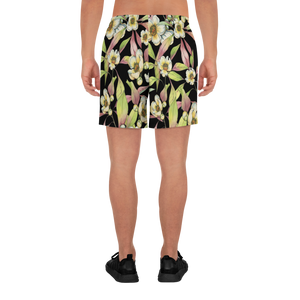 Franklin Flower Men's Recycled Athletic Shorts (Black)