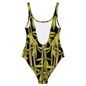 Bamboo One-Piece Swimsuit (Black)