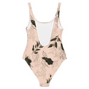 Flora One-Piece Swimsuit (Pink Cream)