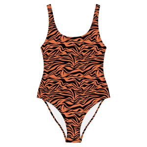 South China Tiger Striped One-Piece Swimsuit