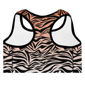 South China Tiger Striped Padded Sports Bra (Fade)