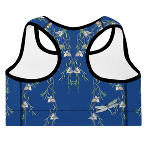 Summer Day Padded Sports Bra (Cerulean)