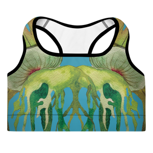 Staghorn (Vibrant Blue) Padded Sports Bra