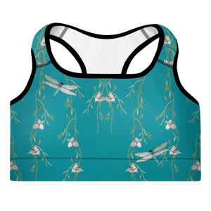Summer Day Padded Sports Bra (Eastern Blue)