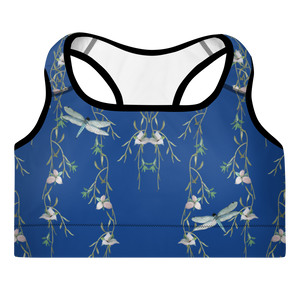 Summer Day Padded Sports Bra (Cerulean)