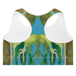 Staghorn (Vibrant Blue) Padded Sports Bra