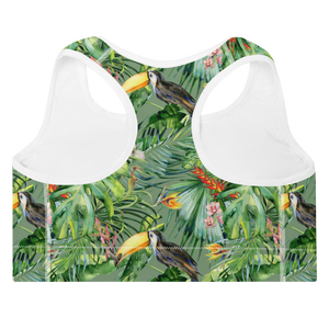 Toucan Padded Sports Bra