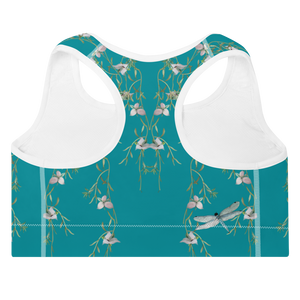 Summer Day Padded Sports Bra (Eastern Blue)