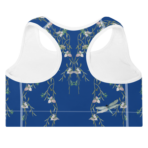 Summer Day Padded Sports Bra (Cerulean)