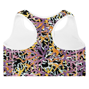 Coral Padded Sports Bra (Black)
