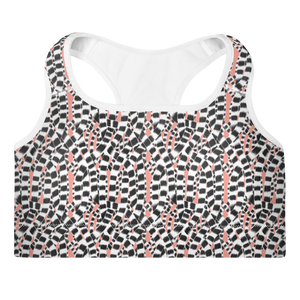 Lemur Stripe (Mona Lisa) Padded Sports Bra