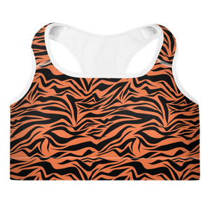 South China Tiger Striped Padded Sports Bra