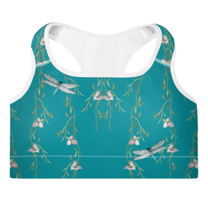 Summer Day Padded Sports Bra (Eastern Blue)