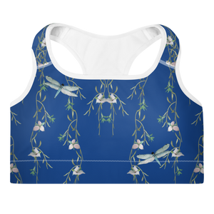 Summer Day Padded Sports Bra (Cerulean)