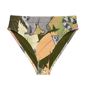 Crazy Lemur Recycled High-waisted Bikini Bottom