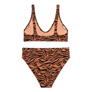 South China Tiger Striped Recycled High-waisted Bikini