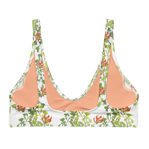 Ferntastic (White) Recycled Padded Bikini Top