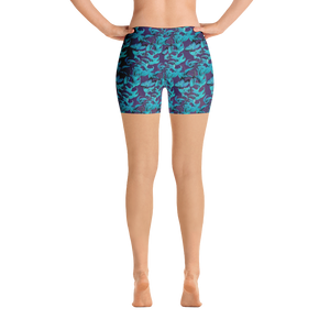 Jade Shorts (Stained Glass-Purple Glow)