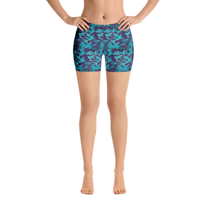 Jade Shorts (Stained Glass-Purple Glow)