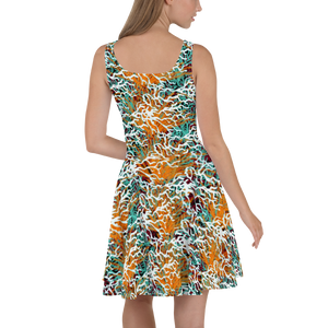 Coral Series 2 Skater Dress (Black Background)