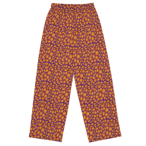 Giraffe Unisex Wide-leg Pants (Indigo)