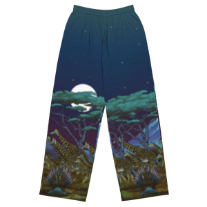 Safari Nights Unisex Wide-leg Pants
