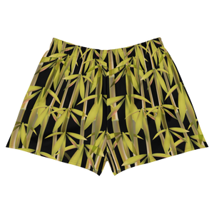 Bamboo Women's Athletic Short Shorts (Black)