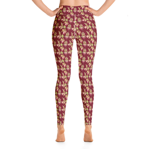 Rothschild Orchid Yoga Leggings (Burgundy)