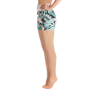 Plumeria Yoga Shorts