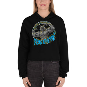 Beastmode (Blue) Women's Cropped Hoodie