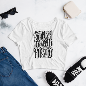 Just a Rich Person Women’s Crop Tee