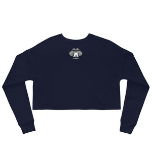 Beastmode (White) Women's Cropped Sweatshirt