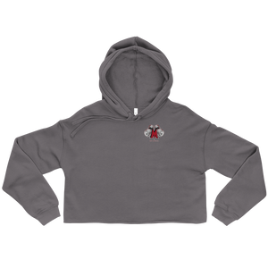 Musclewear LA (Red) Women's Cropped Hoodie