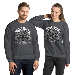 Musclewear LA (White) Unisex Sweatshirt