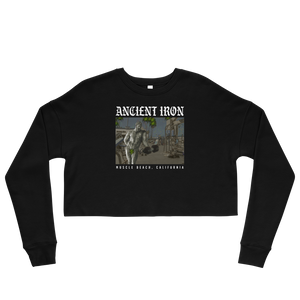 Ancient Iron Muscle Beach Women's Cropped Sweatshirt