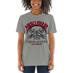 Musclewear LA (Red) Unisex Triblend Tee