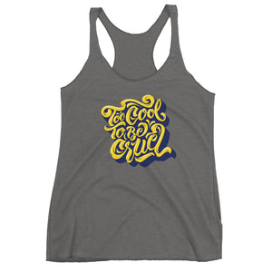 2Cool (Yellow) Women's Triblend Racerback Tank