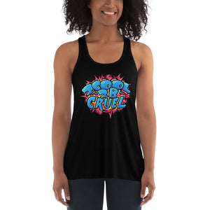 2Cool (Blue/Pink) Women's Flowy Racerback Tank