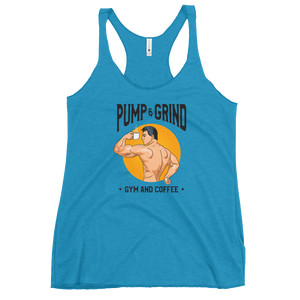 Pump & Grind Women's Triblend Racerback Tank