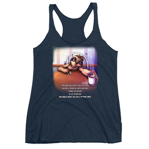 Sloth & Froth Women's Triblend Racerback Tank