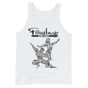 Fitting Image Couple Logo (B/W) Unisex Tank